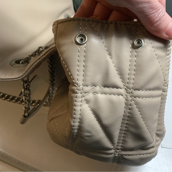 French Connection Quilted Shoulder/crossbody Bag with chain & material strap NWT - Picture 12 of 17